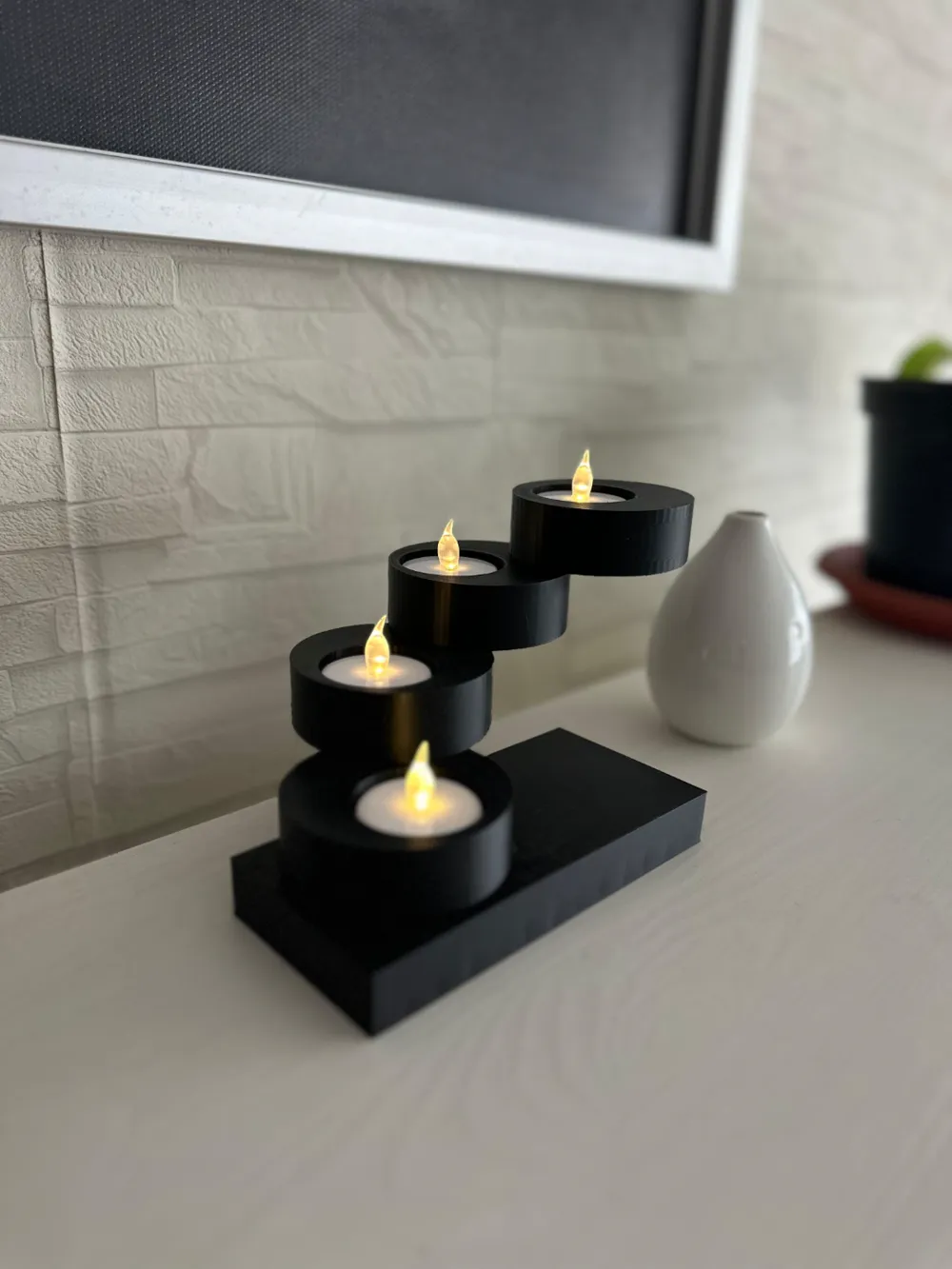Modern Spiral Tea Light Candle Holder - Free 3D Print Model - MakerWorld