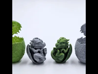 Dragon - Egg - Spiky - Free 3D Print Model - MakerWorld