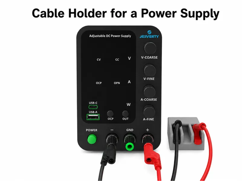 Cable holder for a power supply