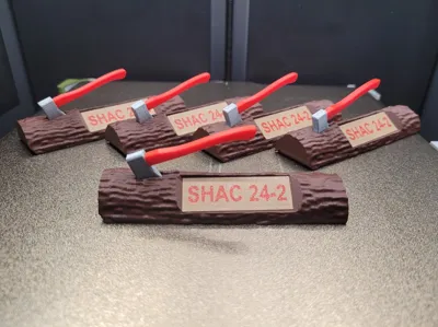 Customizable Wood Badge Display Piece