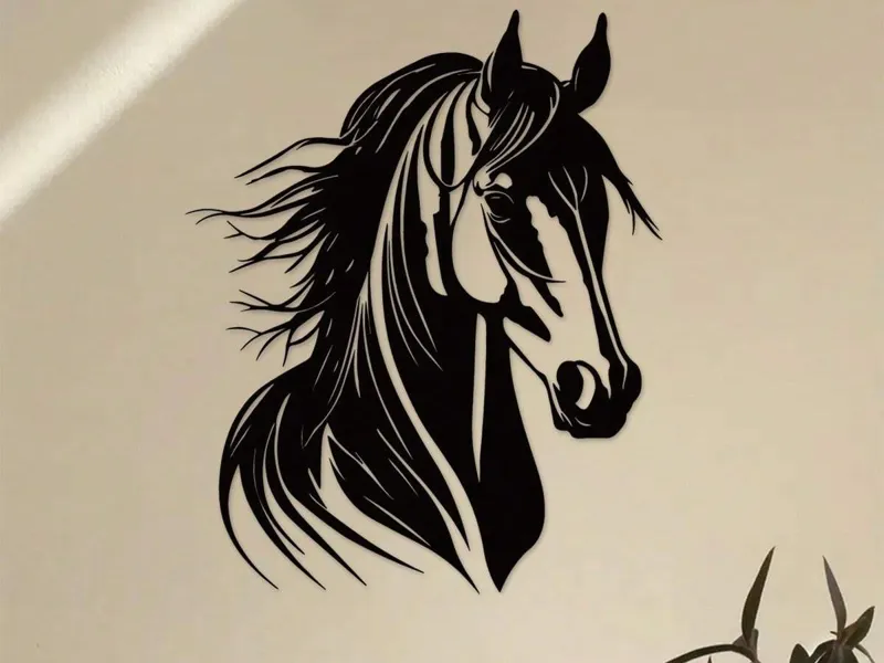 Horse Head Wall Art -10-Piece Remix 526x425mm 