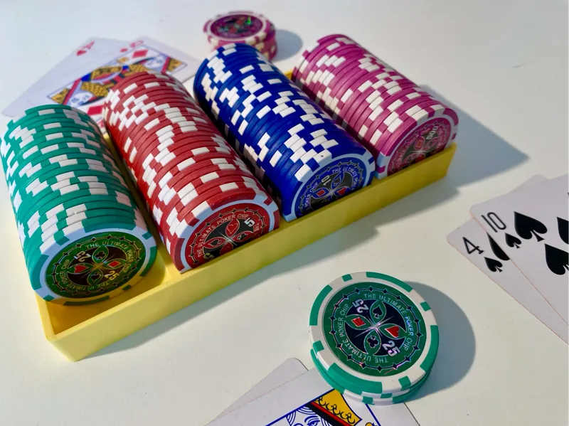 Poker Chip Tray - holder to organize poker chips