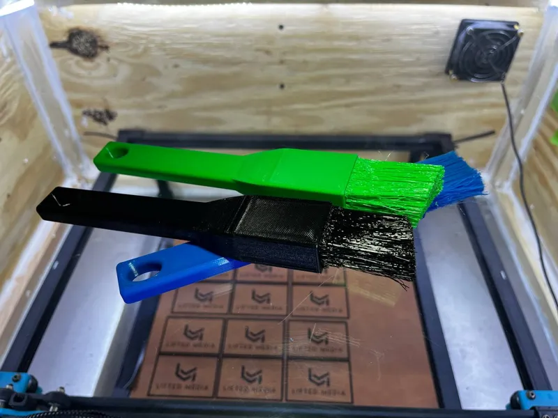 Fast Fully 3D Printed Brush