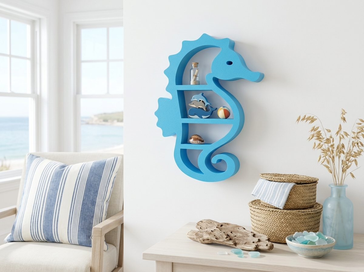 Seahorse Display Shelf – Wall & Tabletop - 1