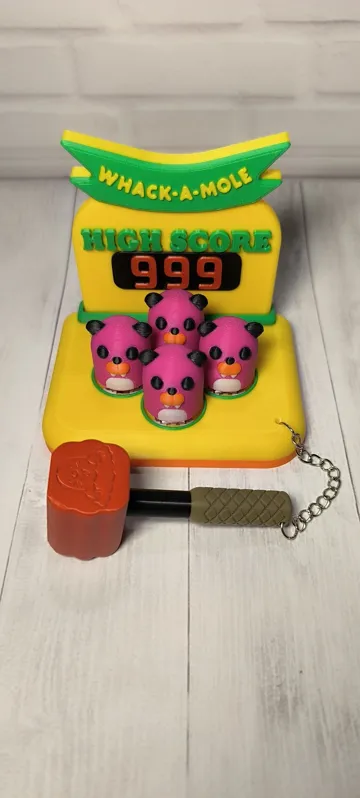 Escenografía en miniatura: WHACK-A-CLICK – Mechanical Whack-A-Mole Attraction — vista de referencia 4