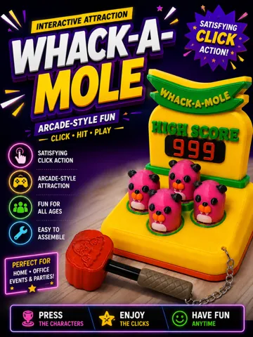 Escenografía en miniatura: WHACK-A-CLICK – Mechanical Whack-A-Mole Attraction — vista de referencia 2