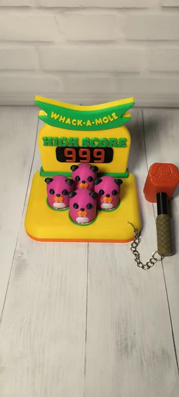 Escenografía en miniatura: WHACK-A-CLICK – Mechanical Whack-A-Mole Attraction — vista de referencia 3