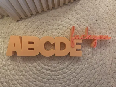 Lettering - ABCDEfuckyou 