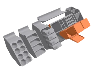 ModuStack Organizer Modular Desktop Storage System