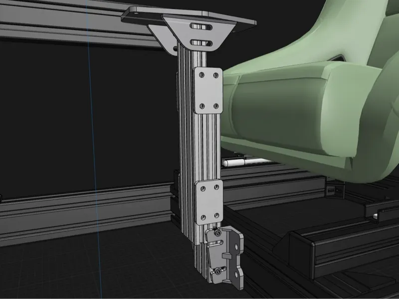 8040 Aluminum Extrusion Center Stick Mount