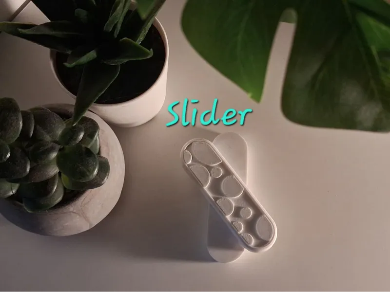 Magnet Fidget Slider Stone Pattern