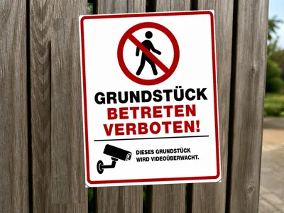 No Entry Sign with Camera