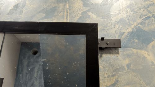 Sliding system for a mirror or small door
