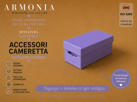 Letrero o emblema decorativo: Scatola Decorativa – Miniatura 1:12 — referencia de MakerWorld