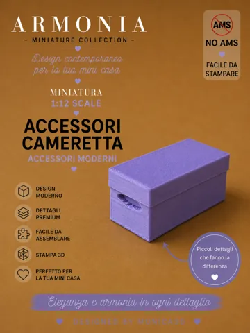 Letrero o emblema decorativo: Scatola Decorativa – Miniatura 1:12 — vista de referencia 2