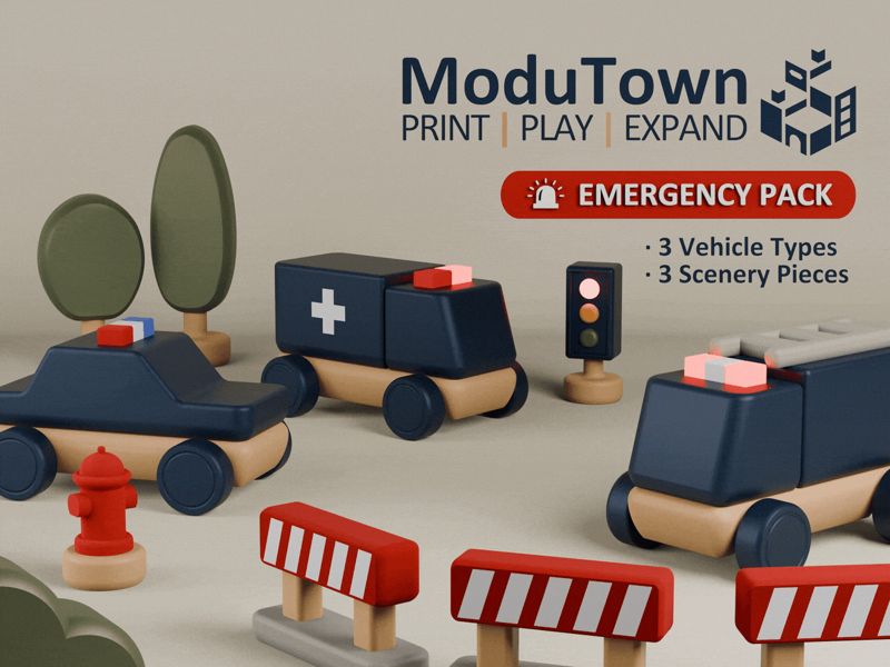 Emergency Pack | ModuTown: A Modular Toy Town