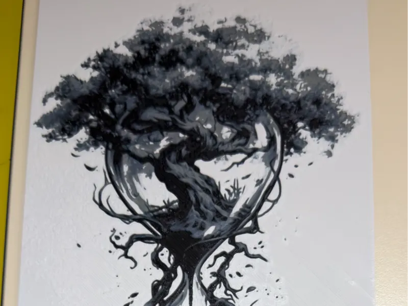 Tree of Time – Hourglass Nature HueForge Art