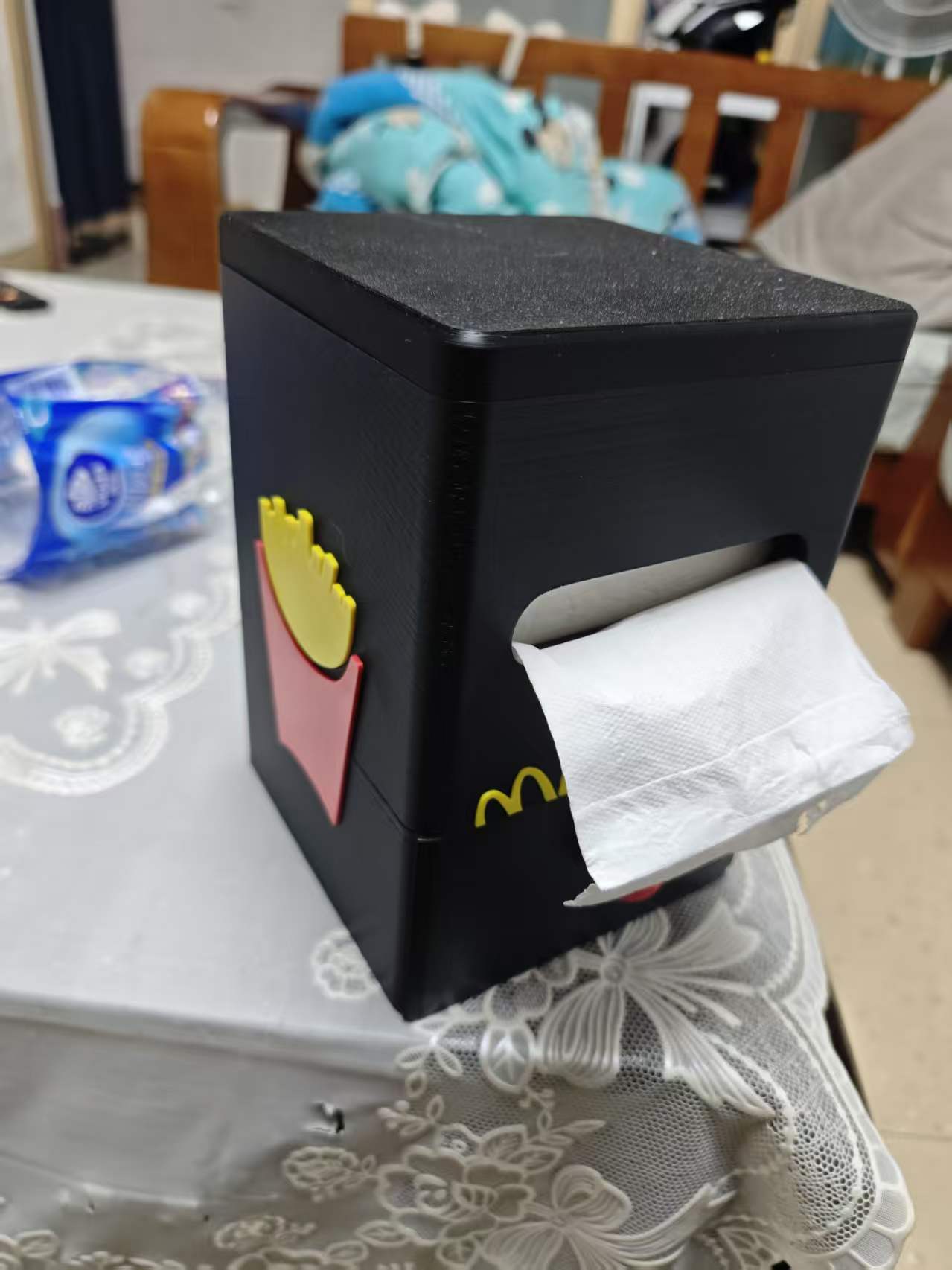 Miniatura 2 do modelo 3D M记多功能收纳抽纸盒