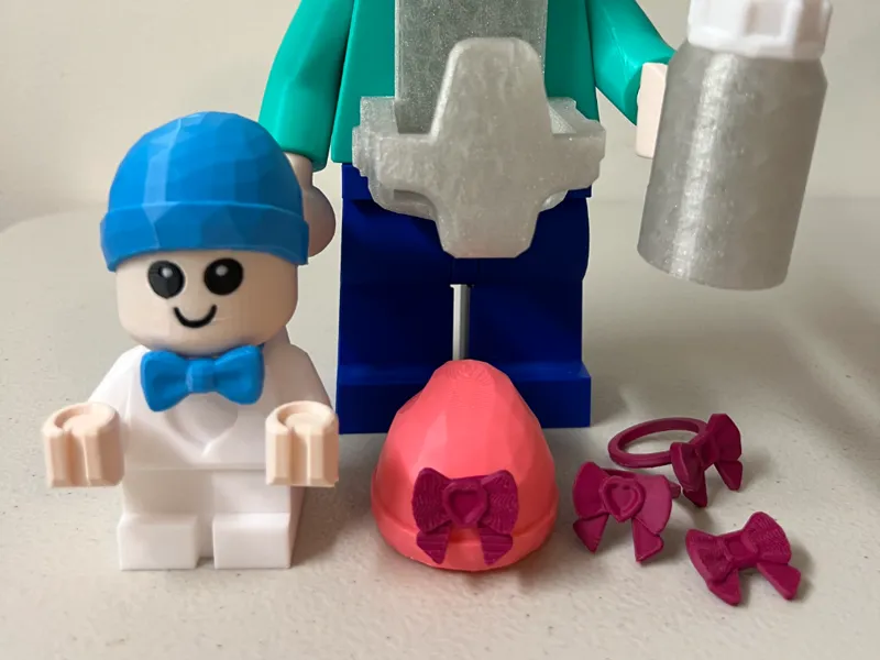 Big Brick * Baby Beanie (With and Without Bows)