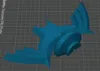 crossguard only split in half - print 2x