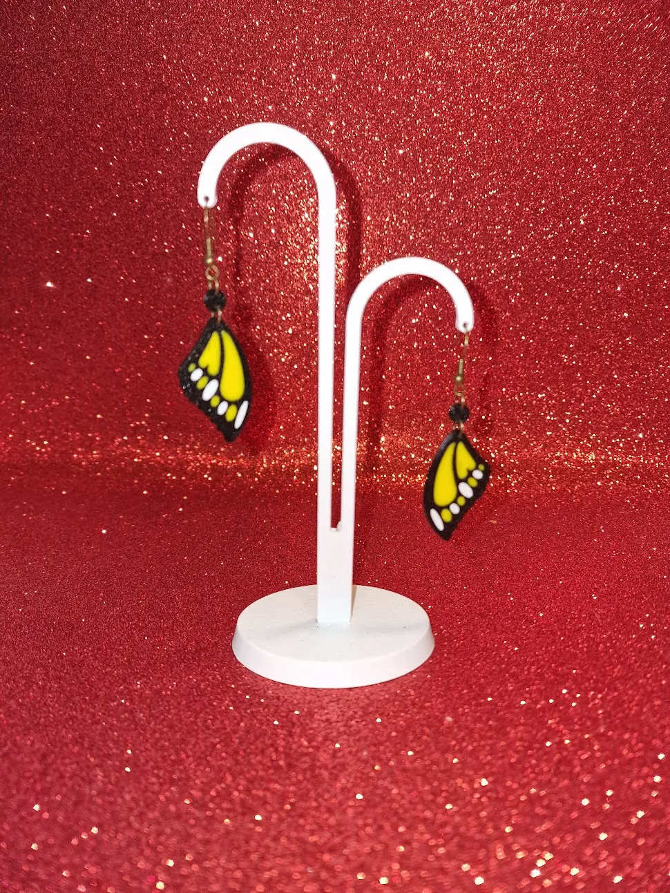 Butterfly wings earrings view 3