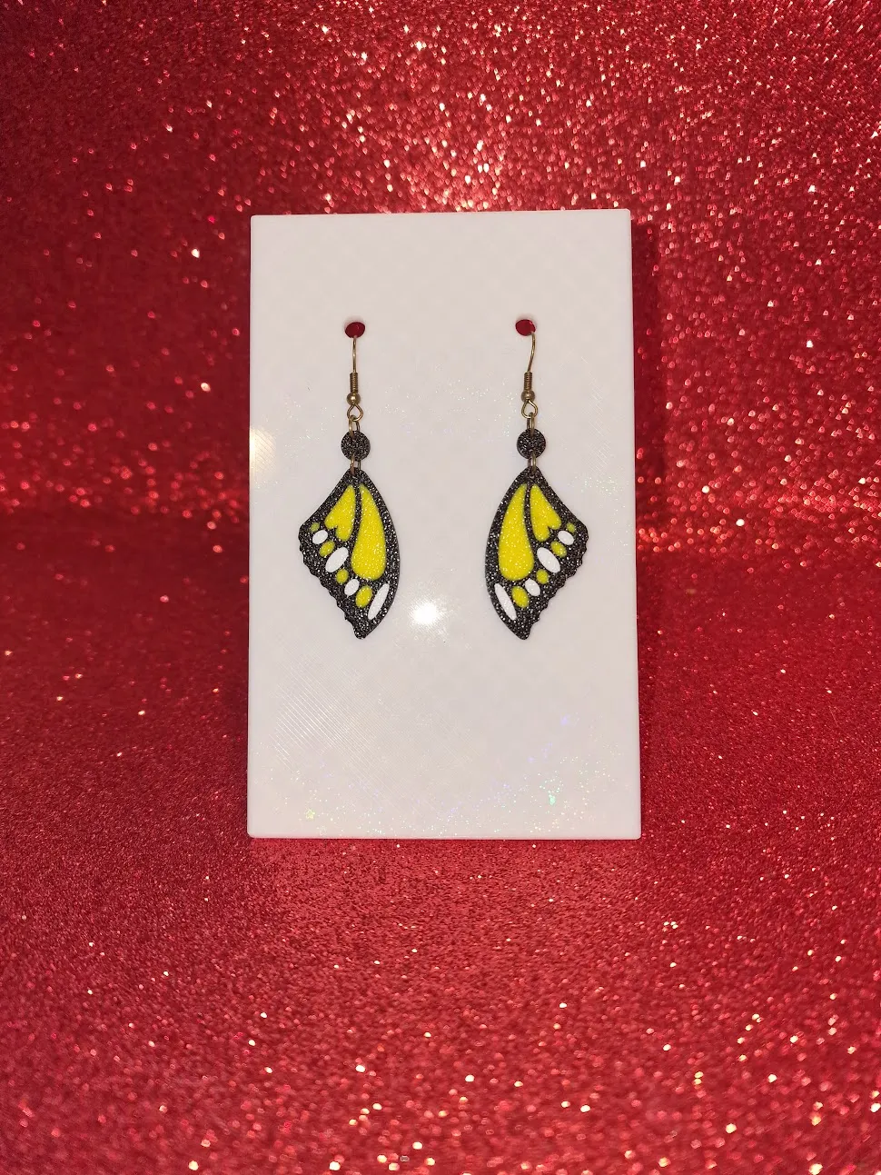 Butterfly wings earrings view 2