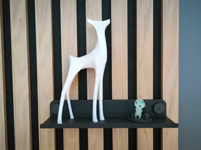 shelf for wall slats (with universal inserts)