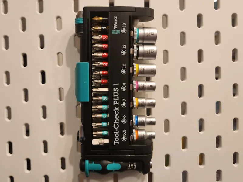 Ikea Skadis Pegboard - Wera Toolcheck Plus 1 Hook