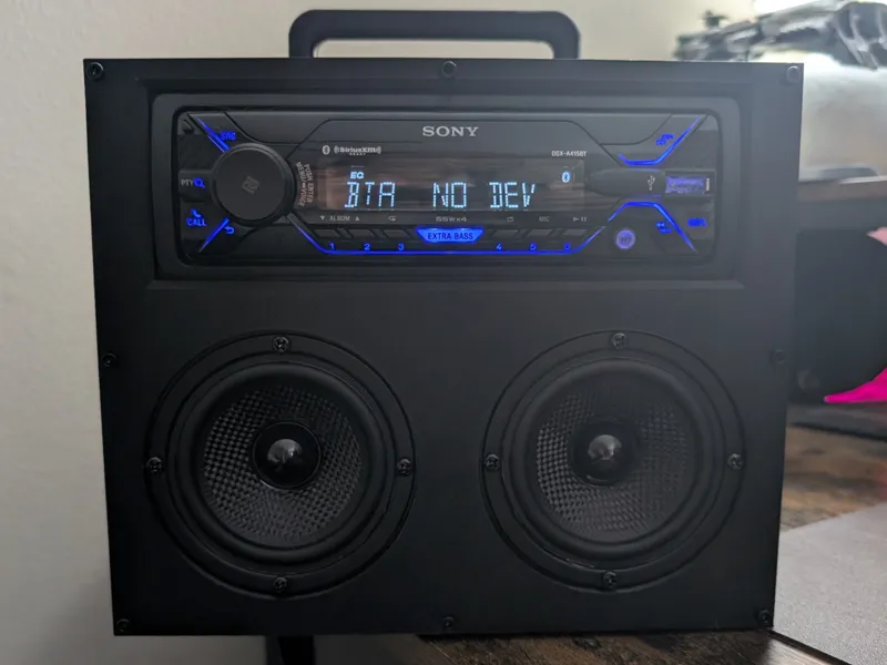 Amplified Car Radio Boombox AC Wall Plug