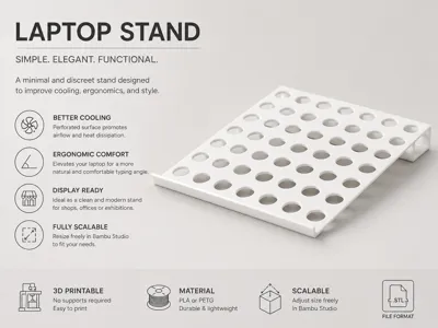 Elevated cooling stand for laptop - scalable 
