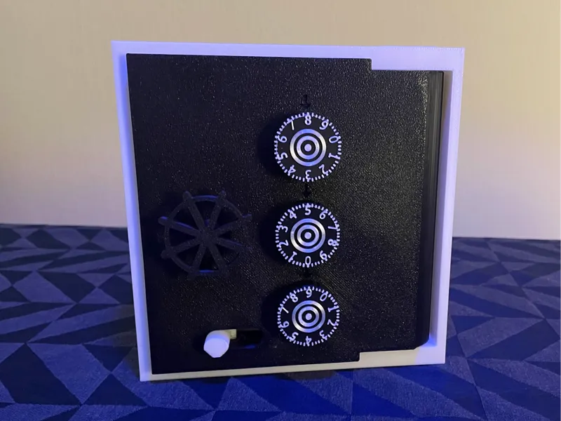 Fully 3D printed 3 digit vault