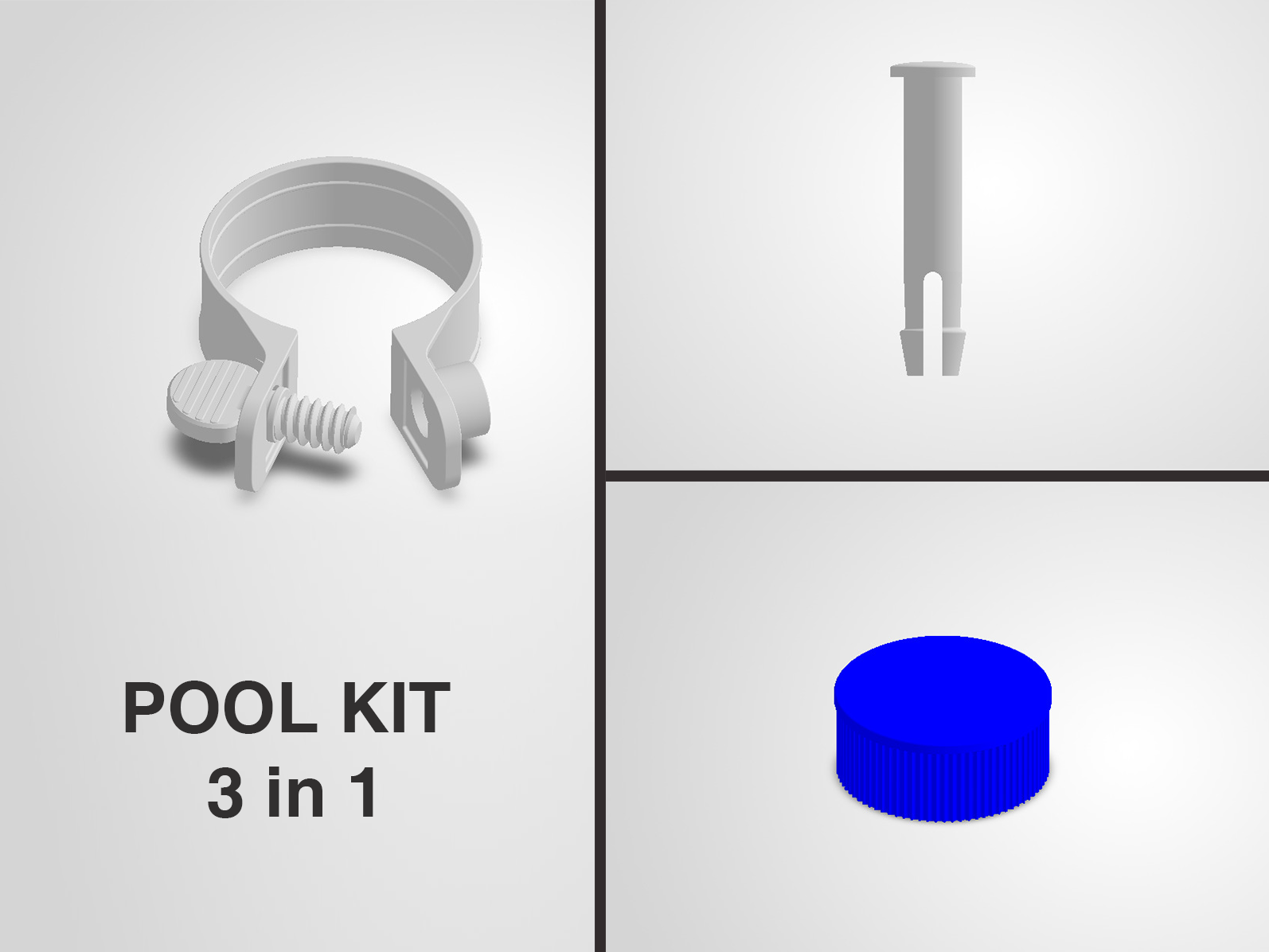 Intex Above Ground Pool Repair Kit - 3 in 1