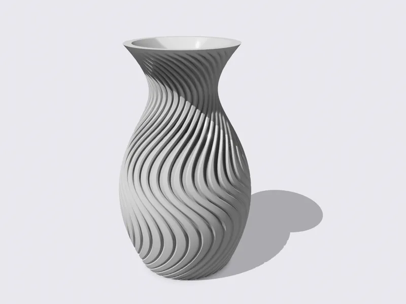 Classic twisted vase design
