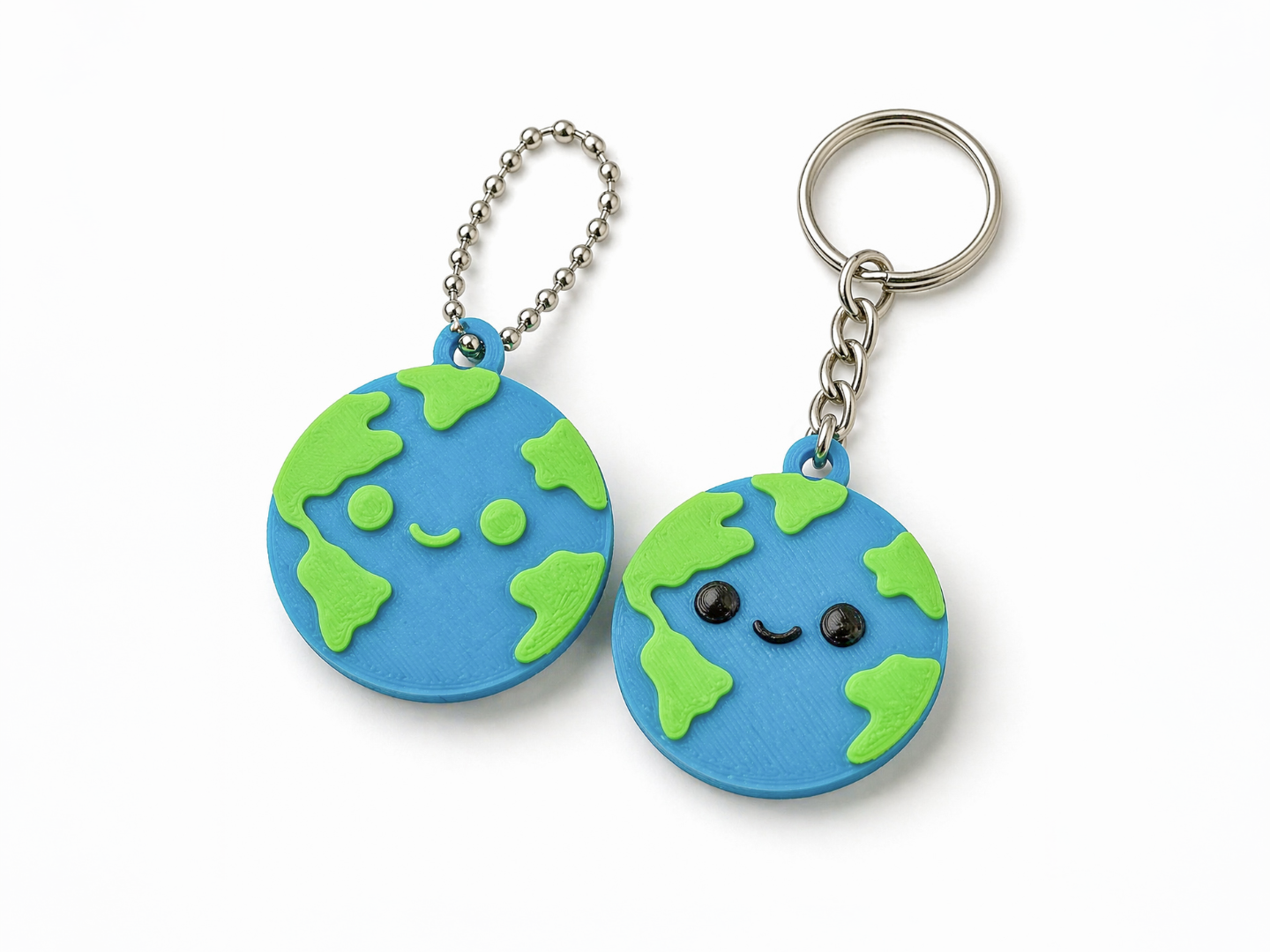 Earth Keychain - Small Planet Charm