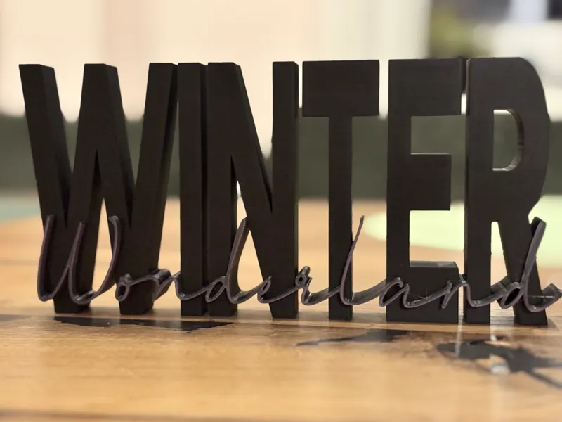 Deko Schrift "Winter Wonderland"