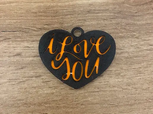 I LOVE YOU keychain