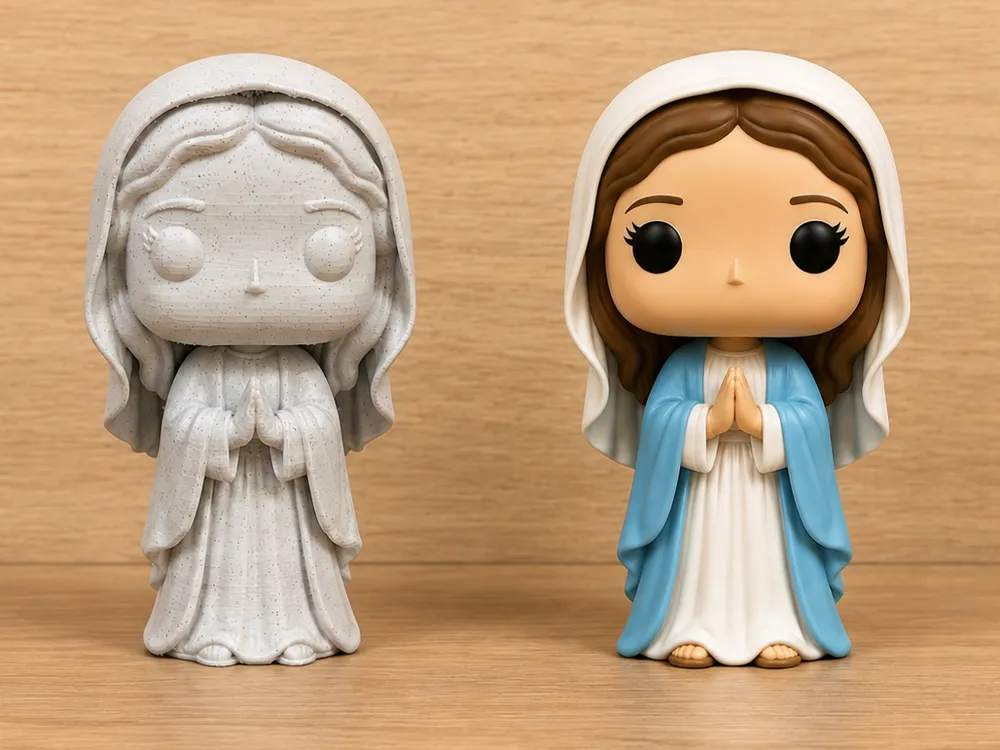 Accesorio para filamento: Funko Pop Virgen María – 10 cm. Referencia del modelo original.