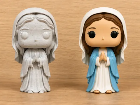 Accesorio para filamento: Funko Pop Virgen María – 10 cm — referencia de MakerWorld