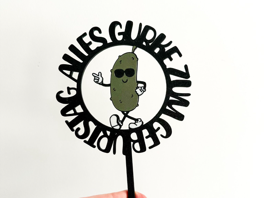 Alles Gurke zum Geburtstag - Cake Topper