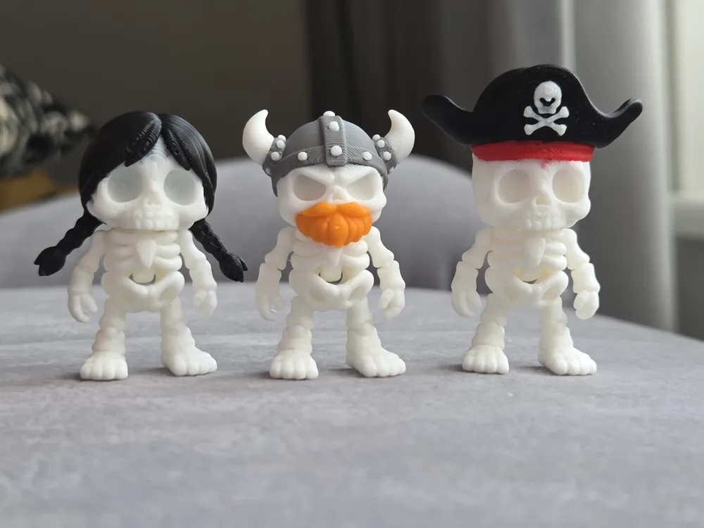 Little Skeleton Models Tiny Flexi Skeletons – Halloween Edition! - Free 3D Print Model ...