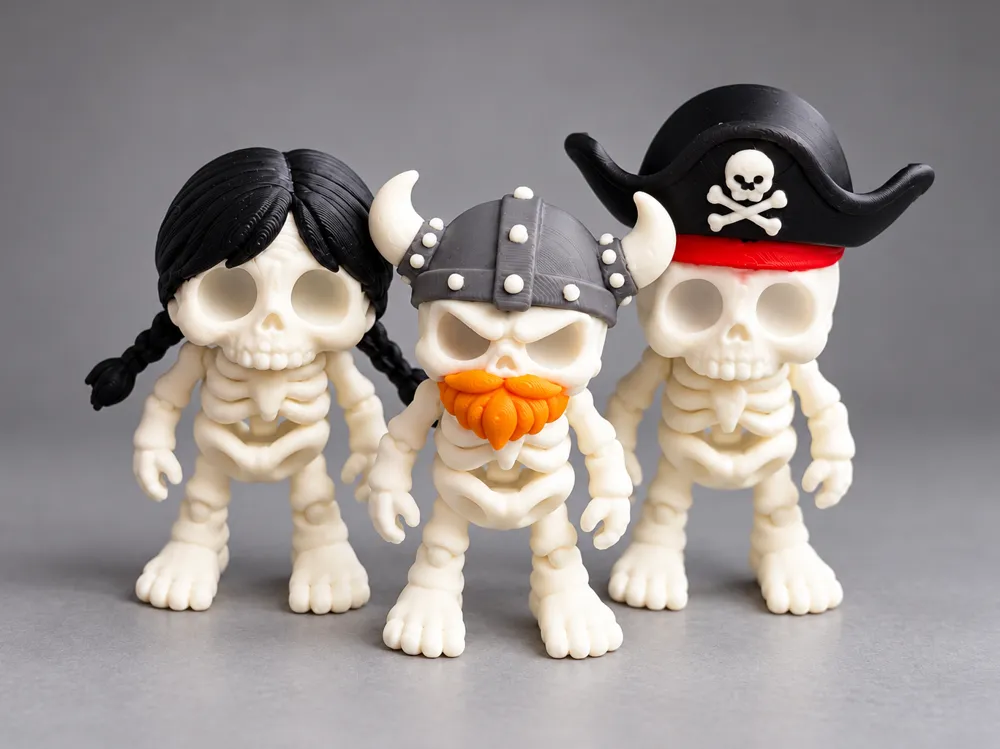Little Skeleton Models Tiny Flexi Skeletons – Halloween Edition! - Free 3D Print Model ...