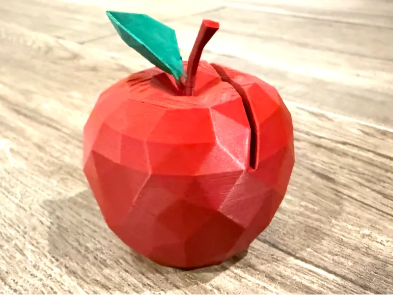 Low Poly Apple Picture Stand Gift