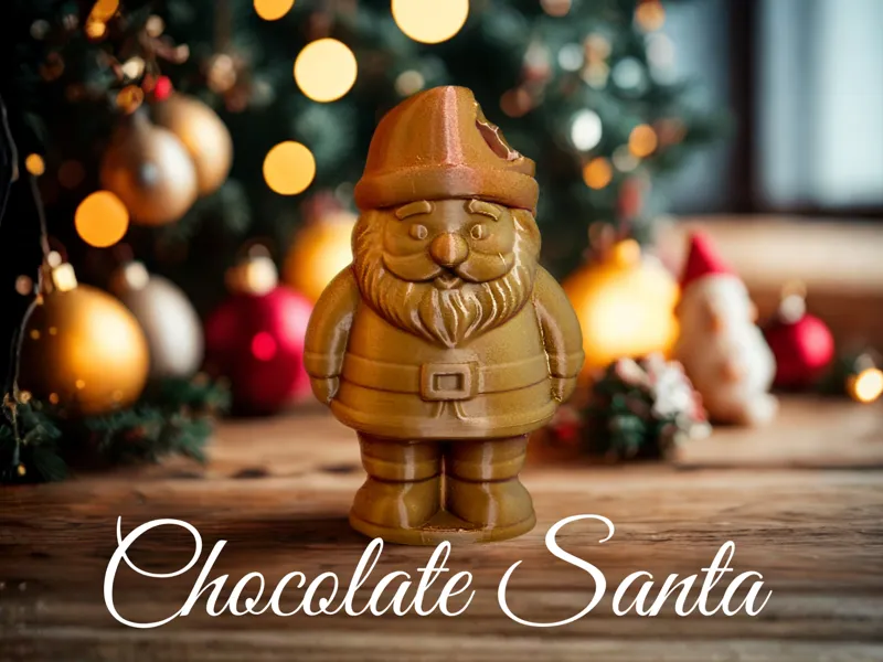 Chocolate Santa Christmas Decor
