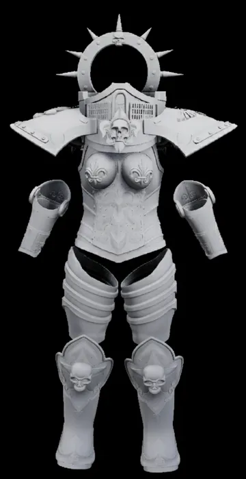 Tapa o cubierta: Battle Sister full armor — vista de referencia 5