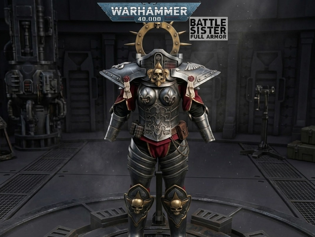 Battle Sister full armor 3D model