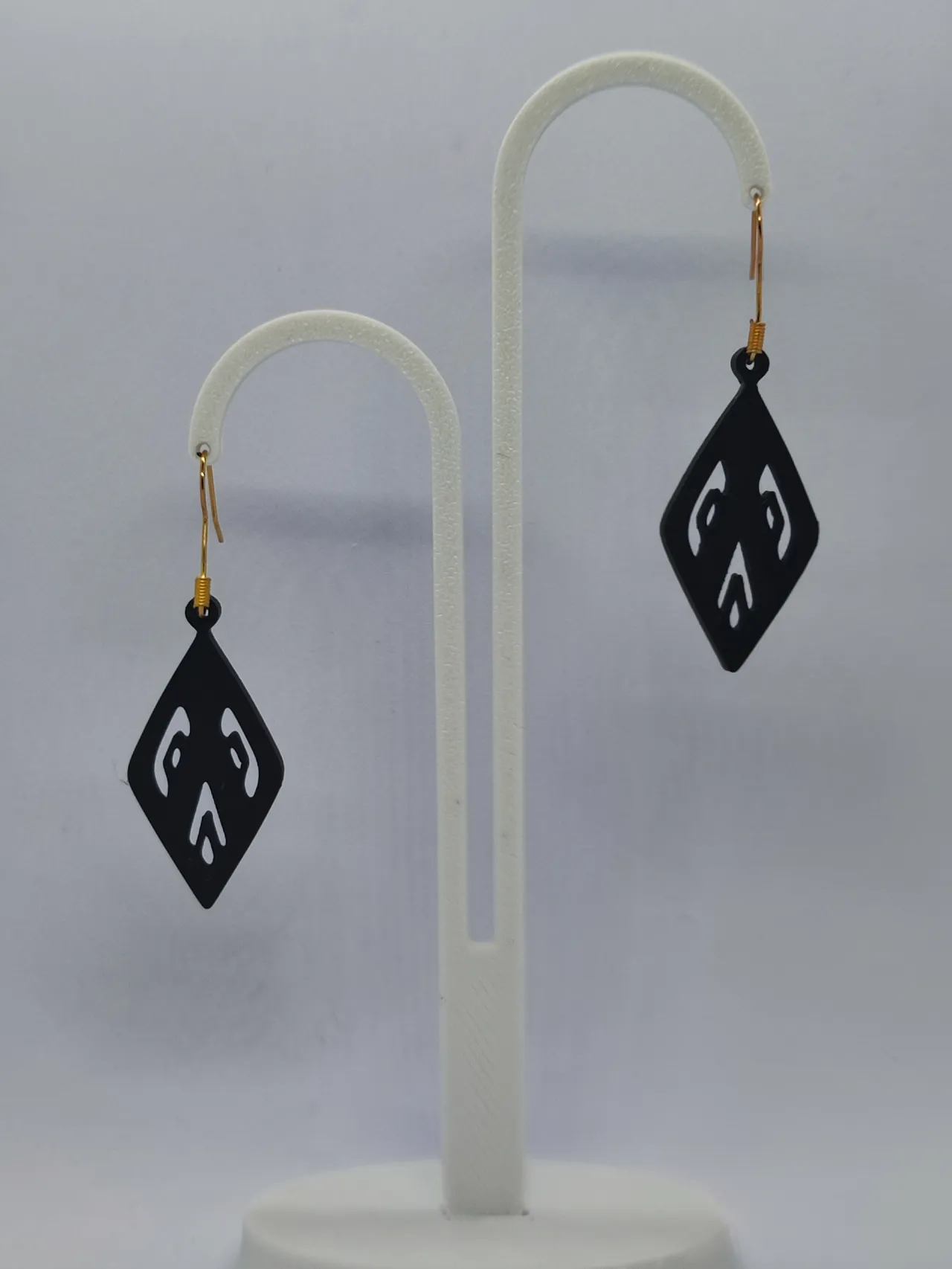 Pendientes Rombos Ébano view 3