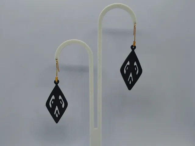 Pendientes Rombos Ébano