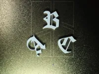 Alphabet gothique 3D — photo 4