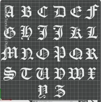 Alphabet gothique 3D — photo 6