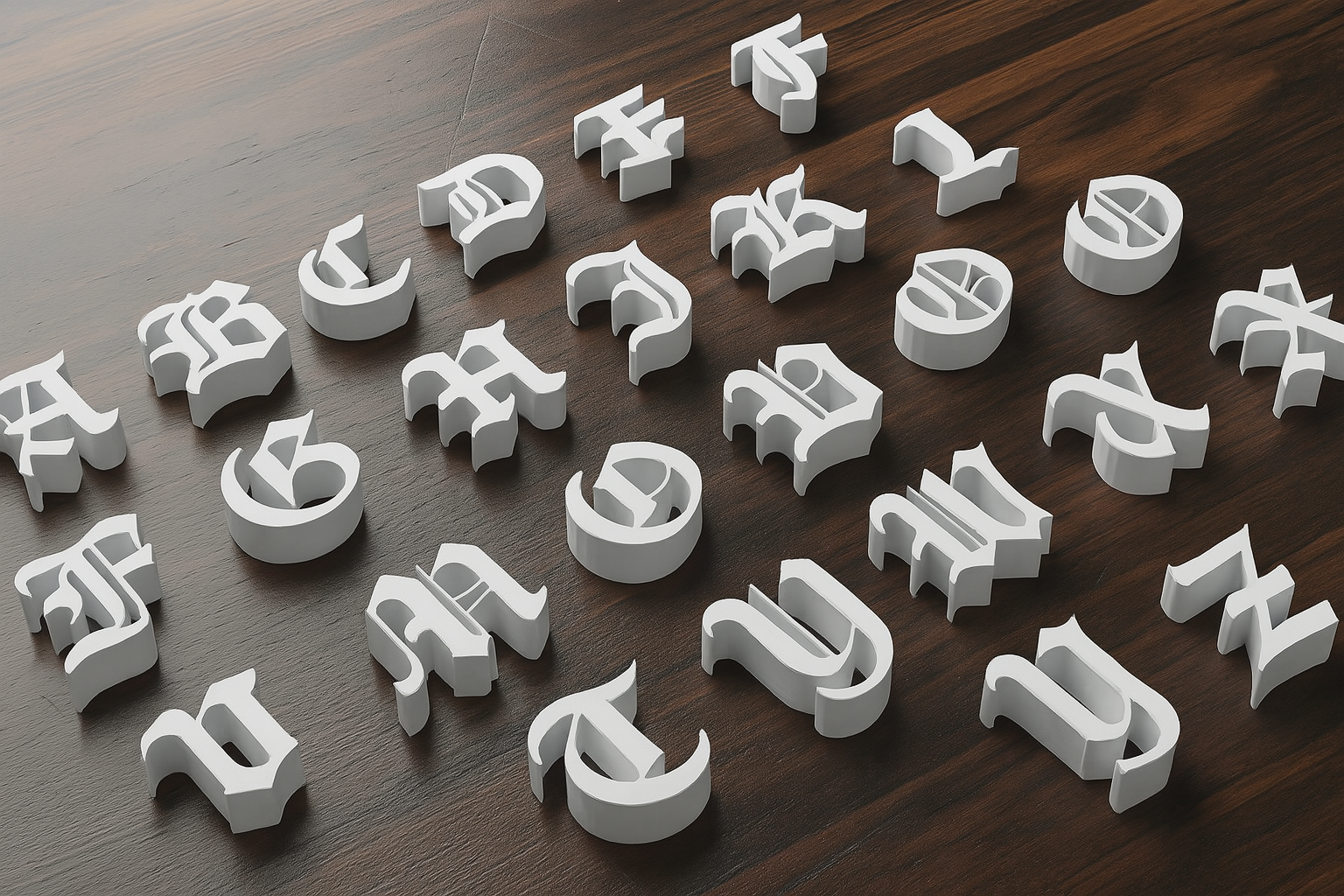 Alphabet Style Ghotic